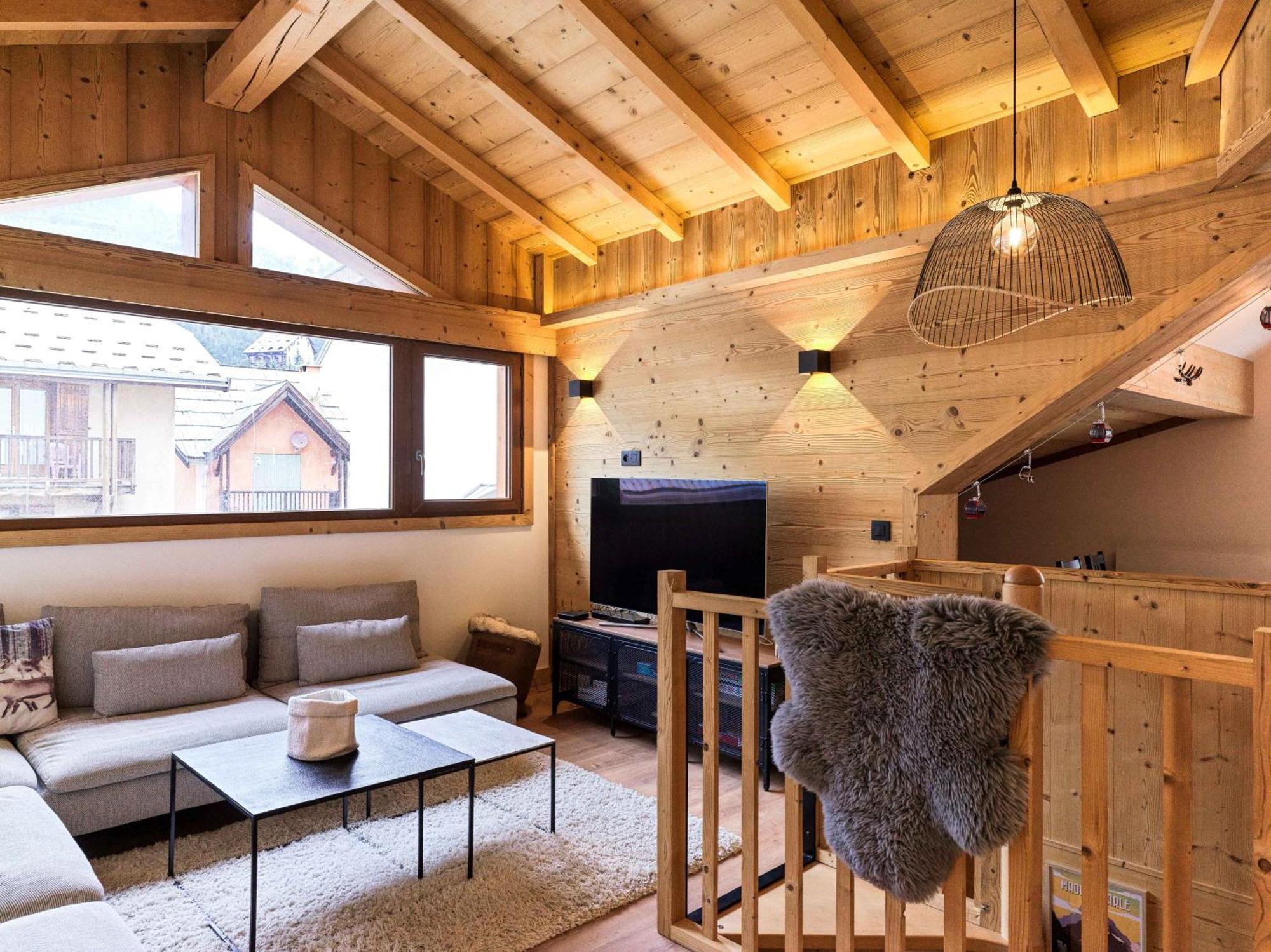 Le Chenaillet, Duplex Au Pied Des Pistes Et Spa Montgenèvre Dış mekan fotoğraf